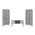 Mid Century Modern 2 Bookcases TV Stand K78454