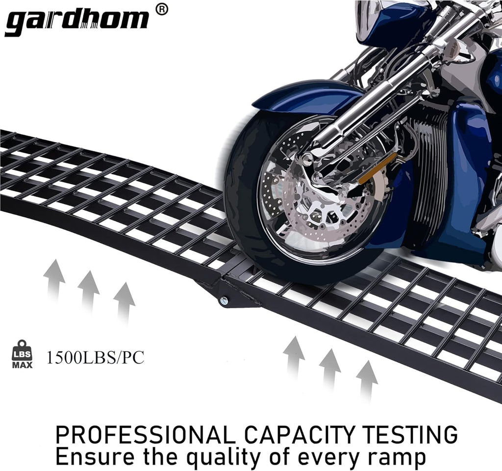 1500 lbs Capacity Portable Aluminum Folding Loading Ramp X196687