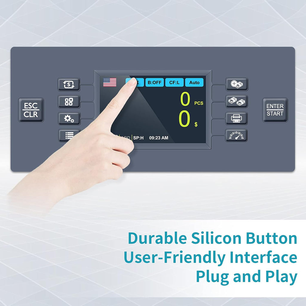 Money Counter Machine with CIS/UV/MG/IR Counterfeit Detection F5092