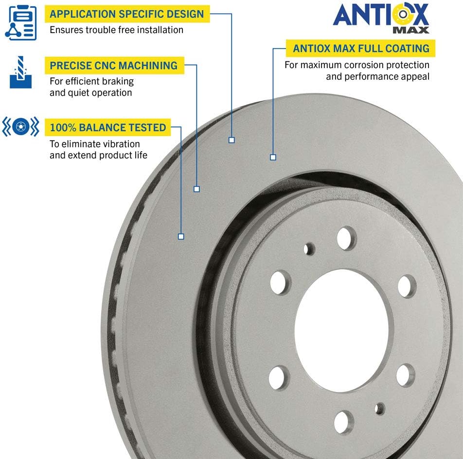 Pack of 2 Front Brake Rotor U43630