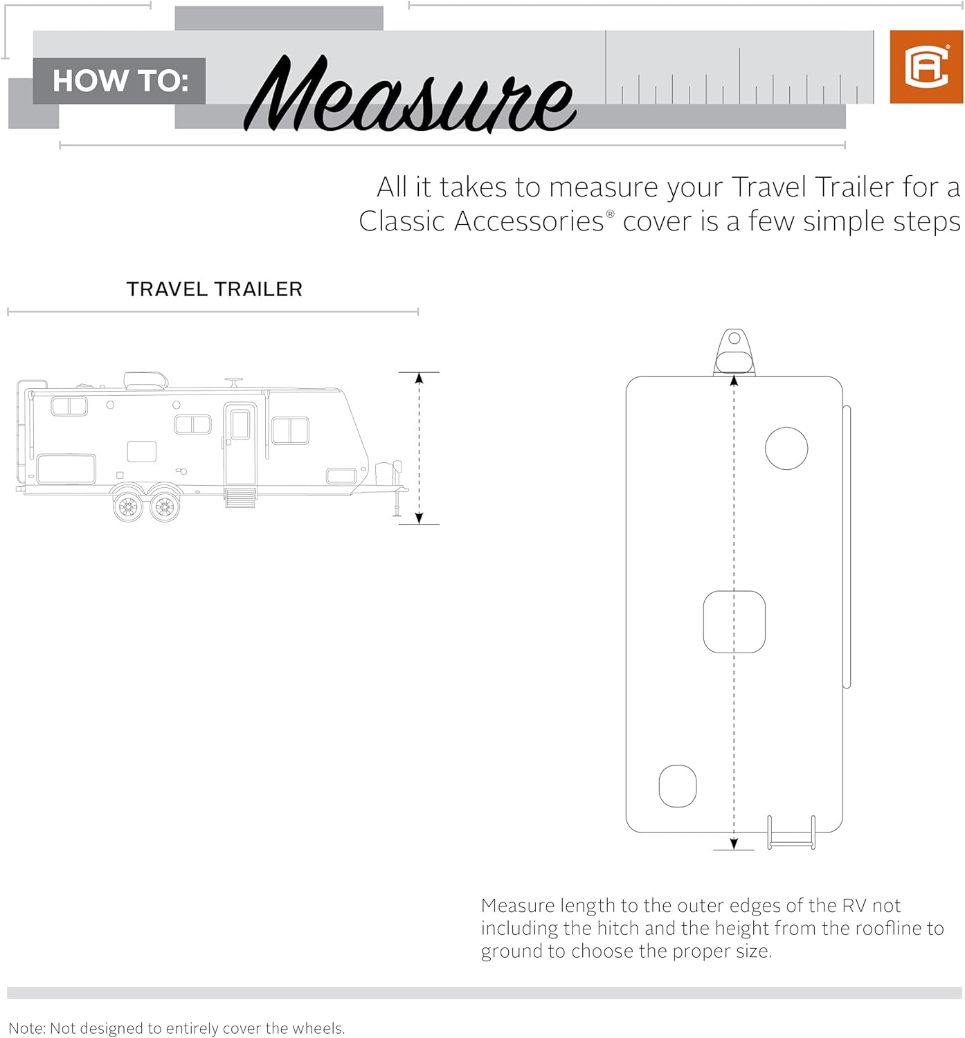 Travel Trailer Cover for 20' - 22' RVs L181300
