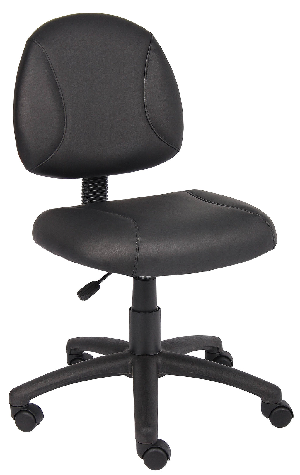 Black Leather Task Chair E73207