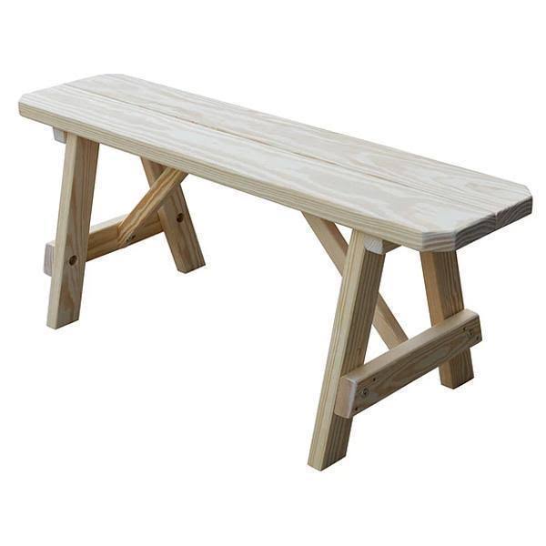Yellow Pine Backless Bench D28654