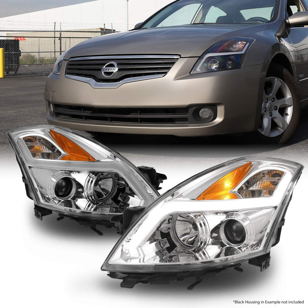 Smoke Lens LED Strip Projector Headlight Assembly O221577