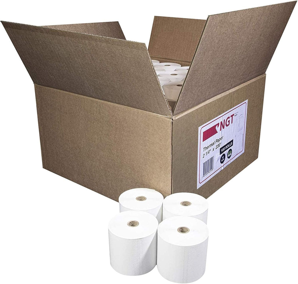 50 pcs 2 ¼-inch x 230’ Thermal Paper Rolls for POS I142