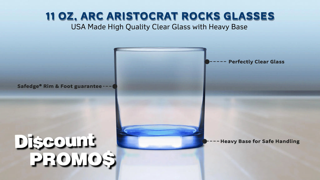 Blue 10 Pack Rocks Glasses Y976177