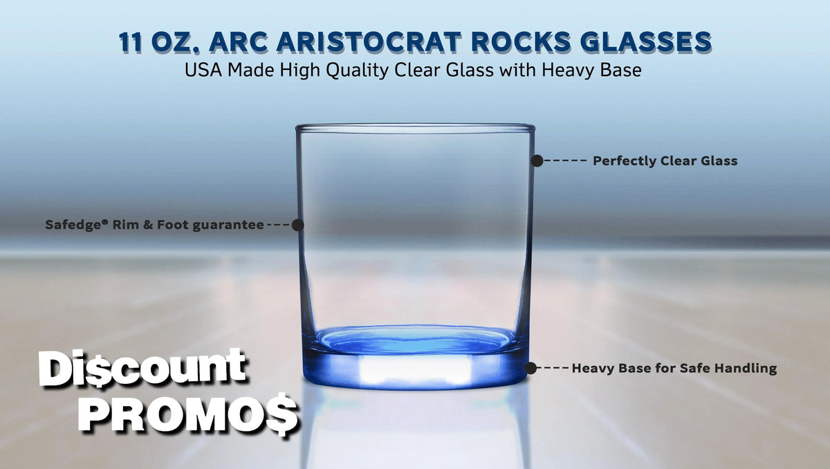 Blue 10 Pack Rocks Glasses Y976177