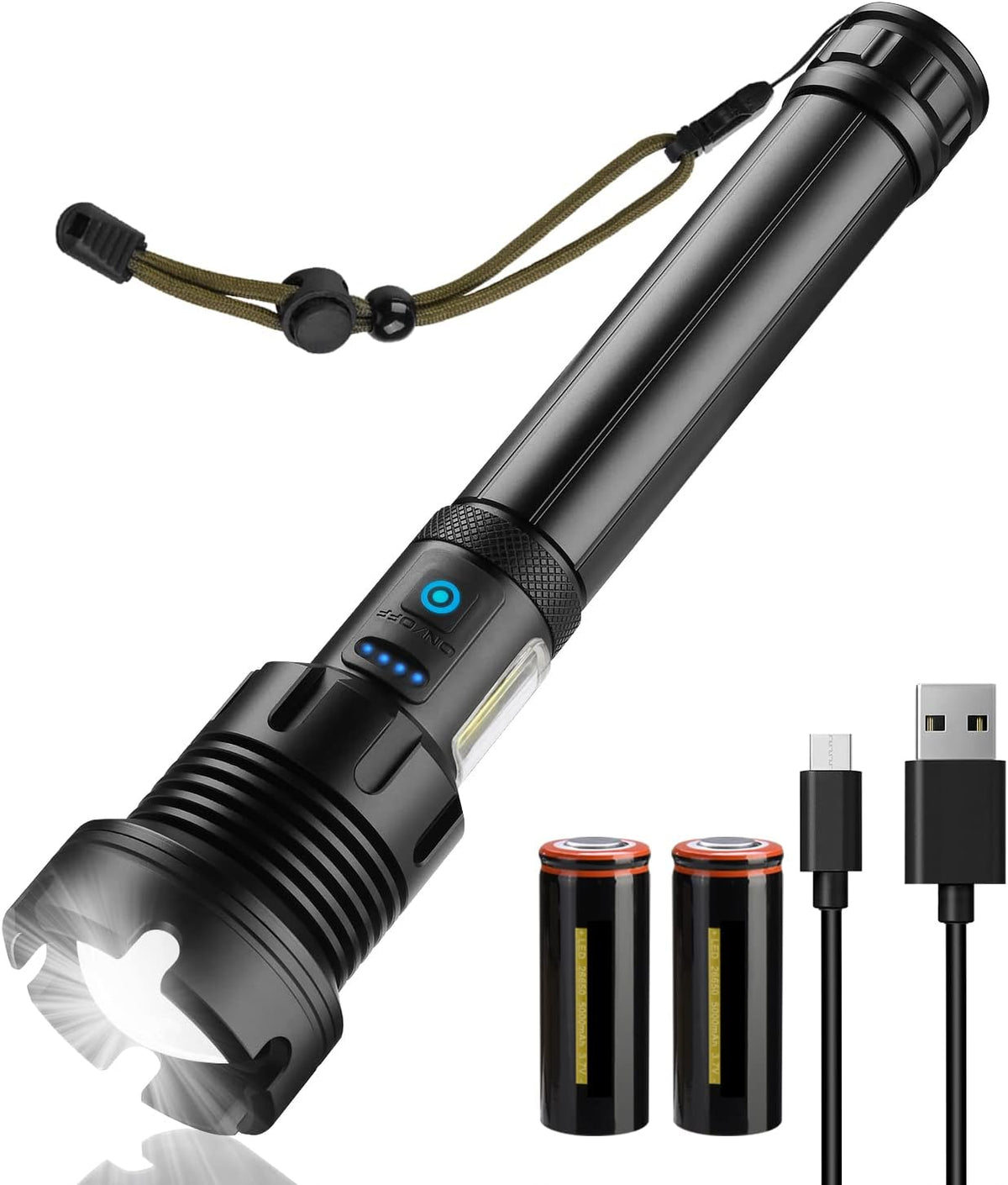 6000 Lumen Rechargeable LED Tactical Flashlight K7408
