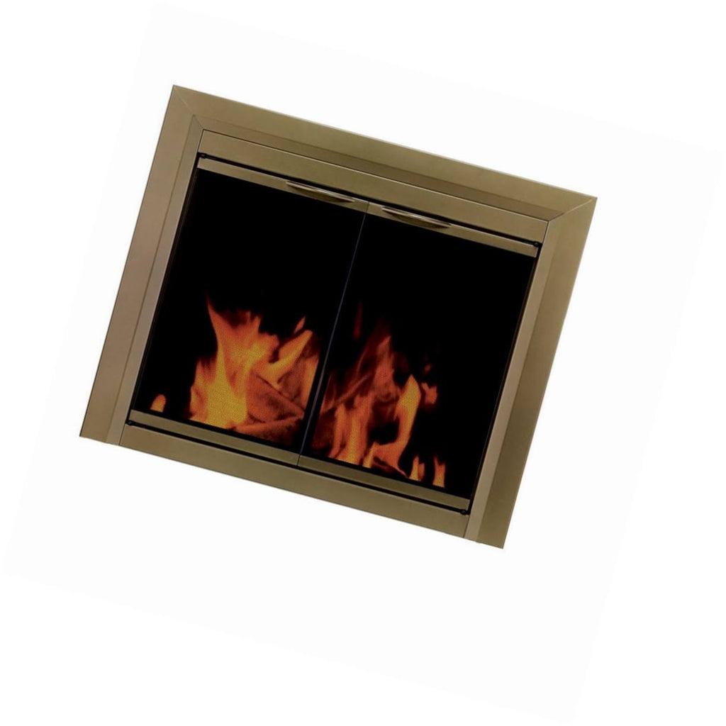 Antique Brass Fireplace Glass Door M116