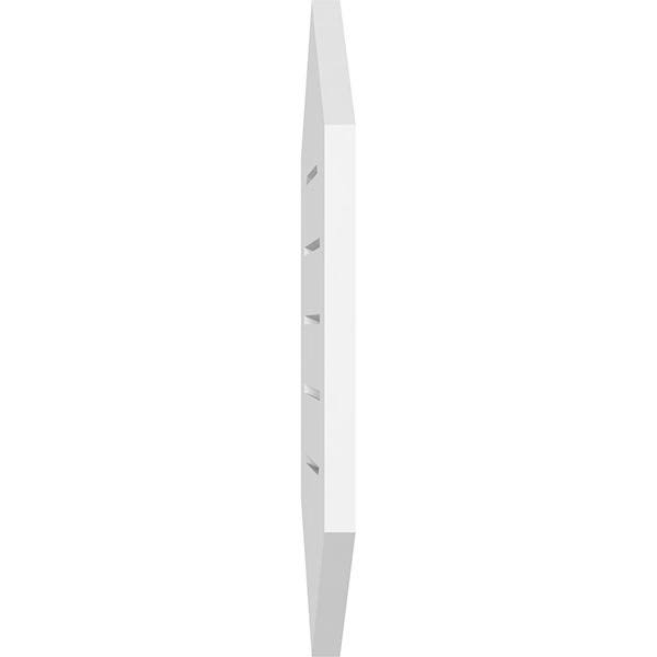 20x22W x 34x22H Vertical Peaked Surface Mount PVC Gable Vent 9/12 Pitch G458