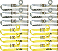 12 Piece Ratchet Style E Track Strap Combo Pack S363