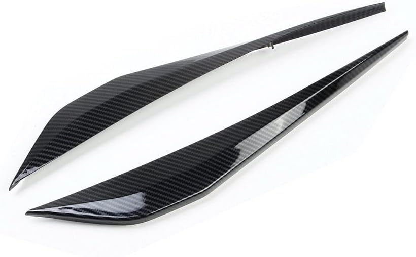 Carbon Fiber Look Cover Trims Front Bumper Bottom Corner for 2014 2015 2016 2017 2018 Chevrolet Corvette C7 P919