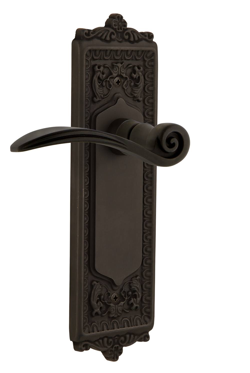Swan Passage Door Lever Set with Egg and Dar Oil-Rubbed Bronze U37612