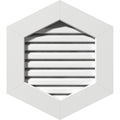 24 inchw x 22 inchh Vertical Peaked Gable Vent with 1 inch PVC Gable Vent L976