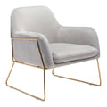 Gray Velvet Arm Chair O526357