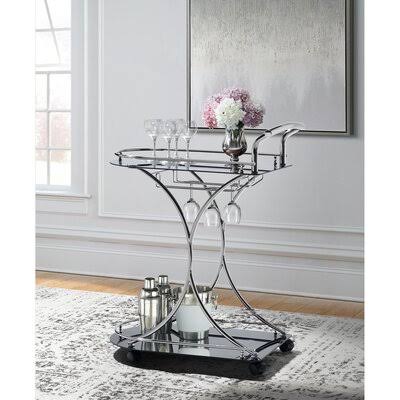 Black Bar Cart L585