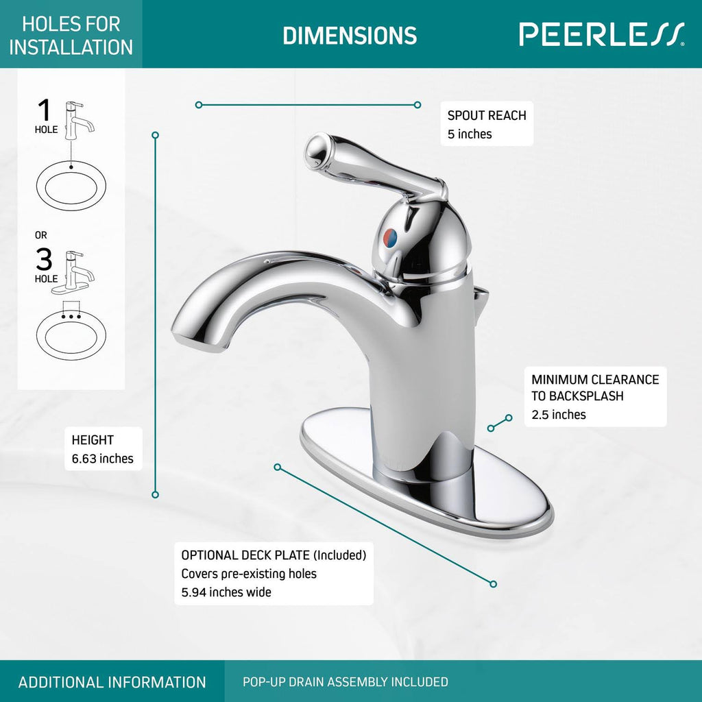Chrome Single Handle Bathroom Faucet M16116