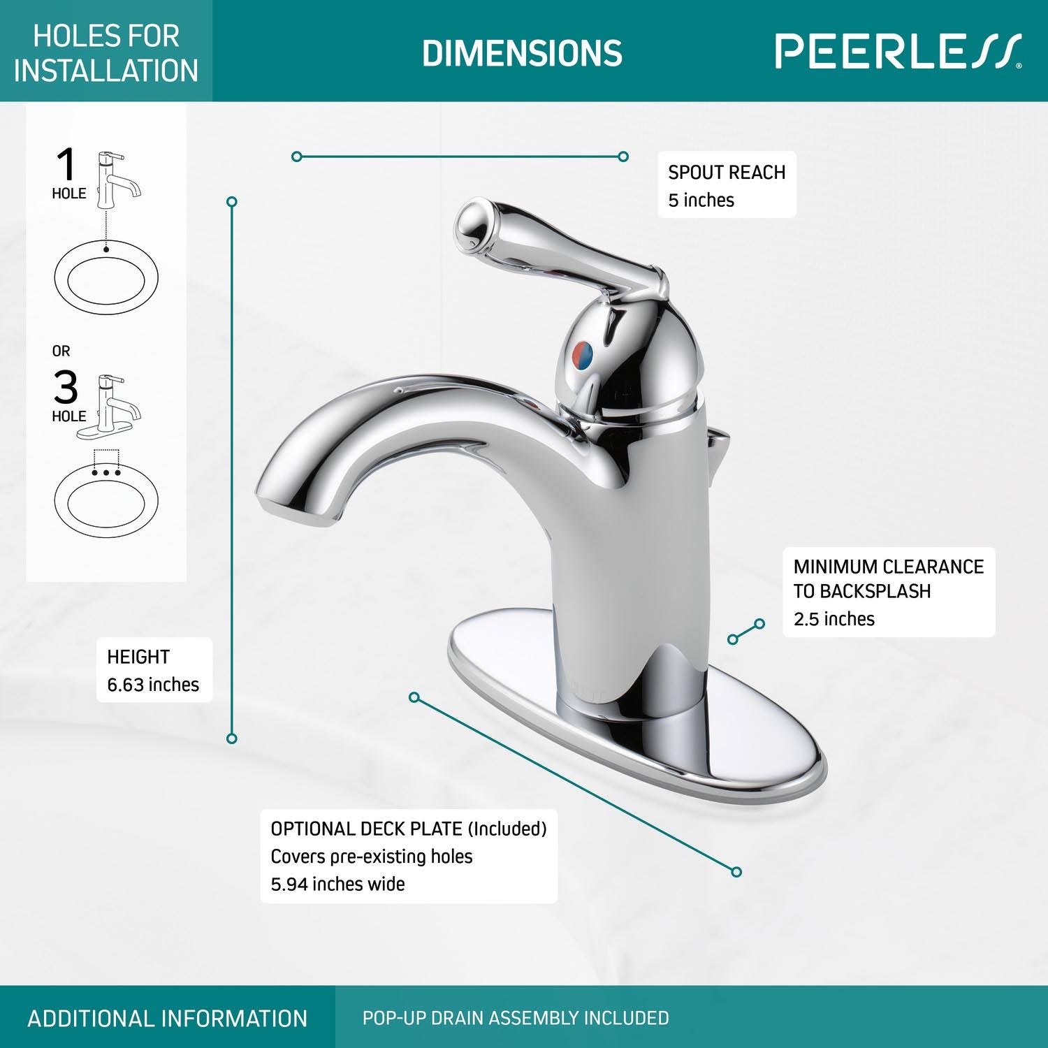 Chrome Single Handle Bathroom Faucet M16116