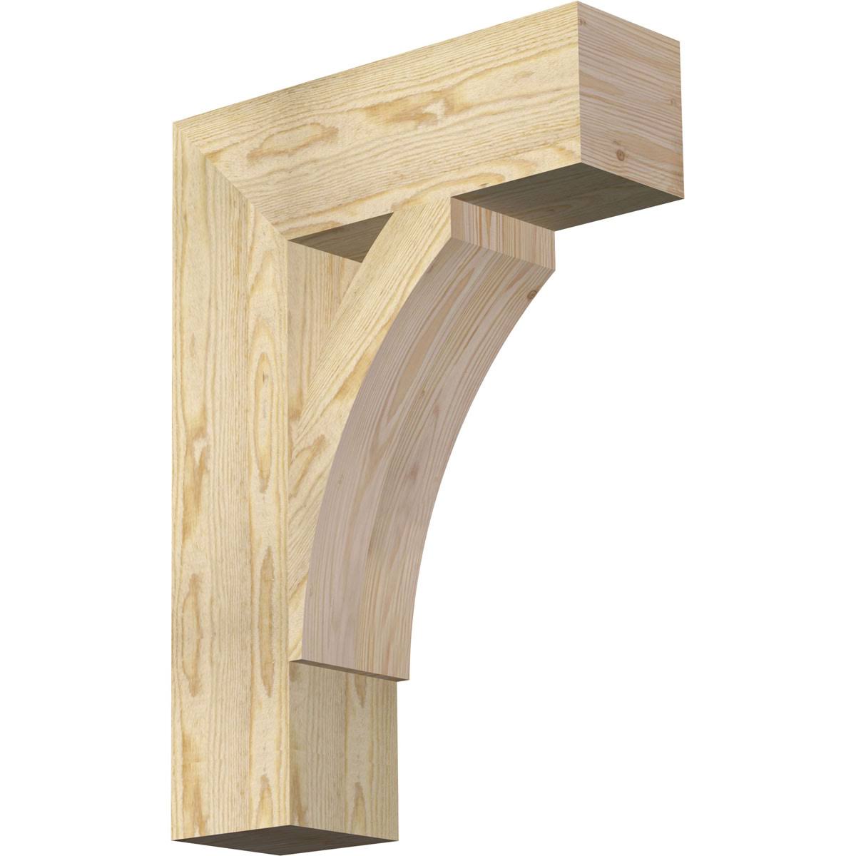 6x22W x 20x22D x 28x22H Rough Sawn Douglas Fir Bracket L5175
