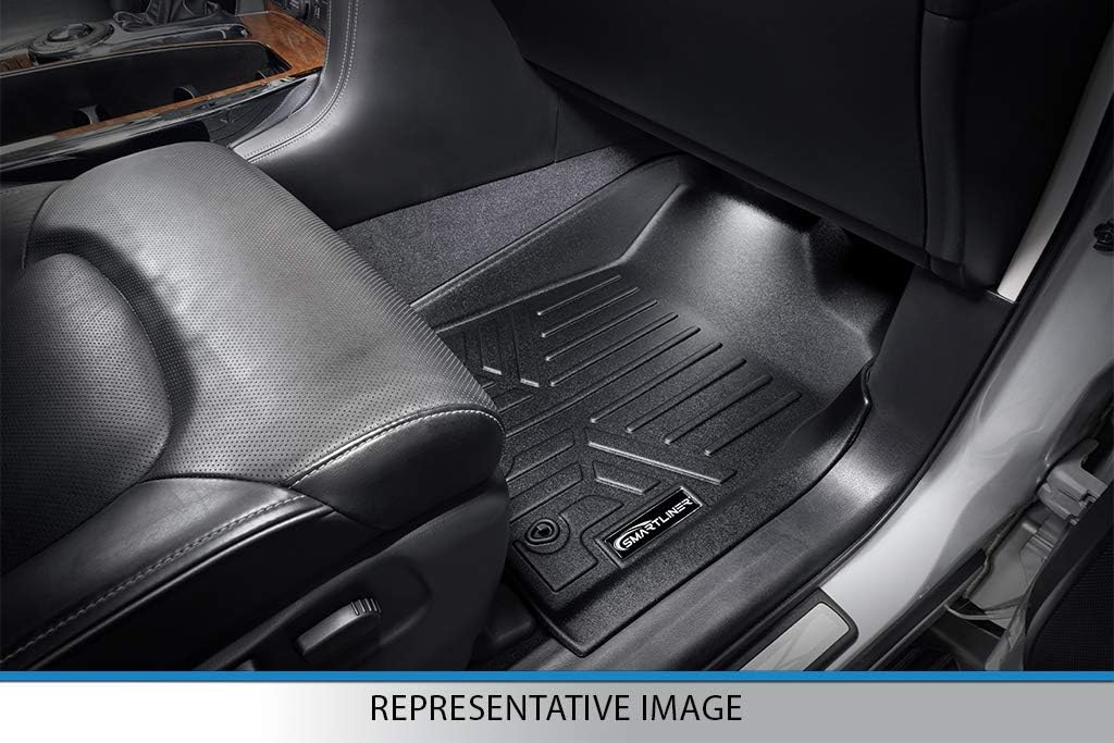 Custom Fit Floor Mats 2 Rows and Cargo Liner Set Black O2025