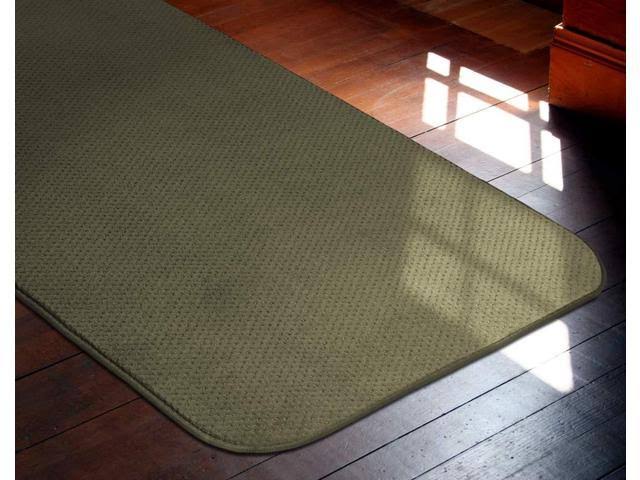 Skid-Resistant Carpet Runner, Olive Green, 18 ft. x 27 in. G1052