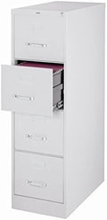 4 Drawer Light Gray Filing Cabinet Q798