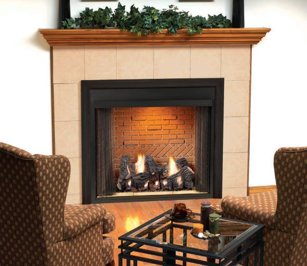 Vent-Free Firebox with Louver Refractory Liner S254