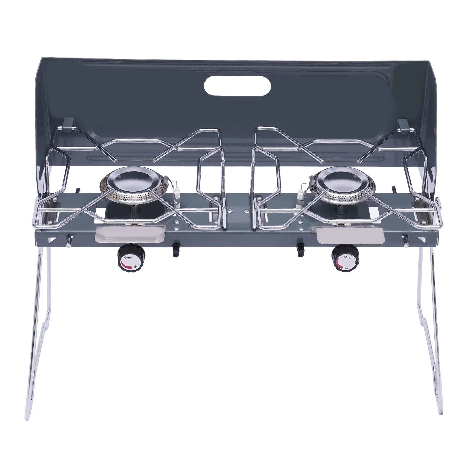 14inch 2 Burner Butane Gas Camping Stove Cooktop S6125