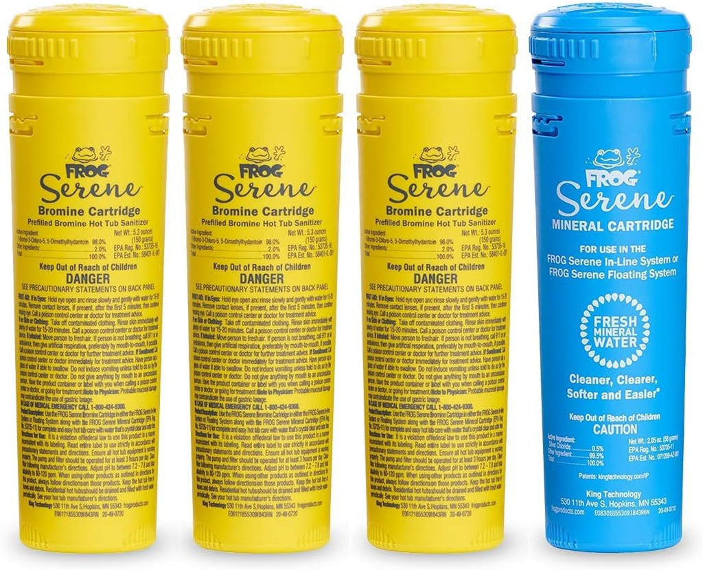 Bromine & Mineral Replacement Cartridge Kit with Scum Absorber (6 Items) Pack of 2 G8522