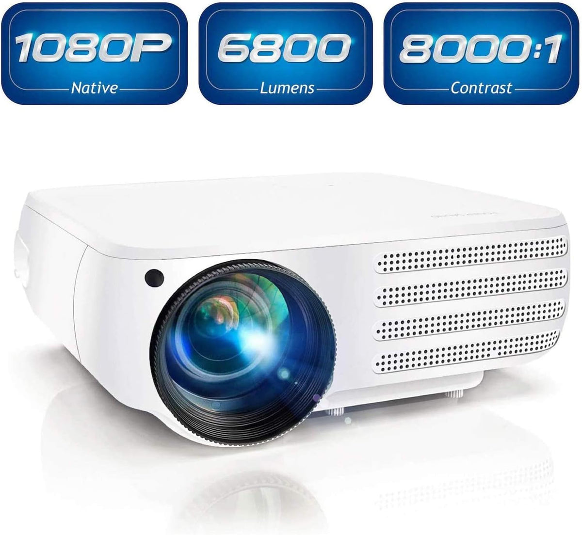 White 1080P LCD Projector V875667
