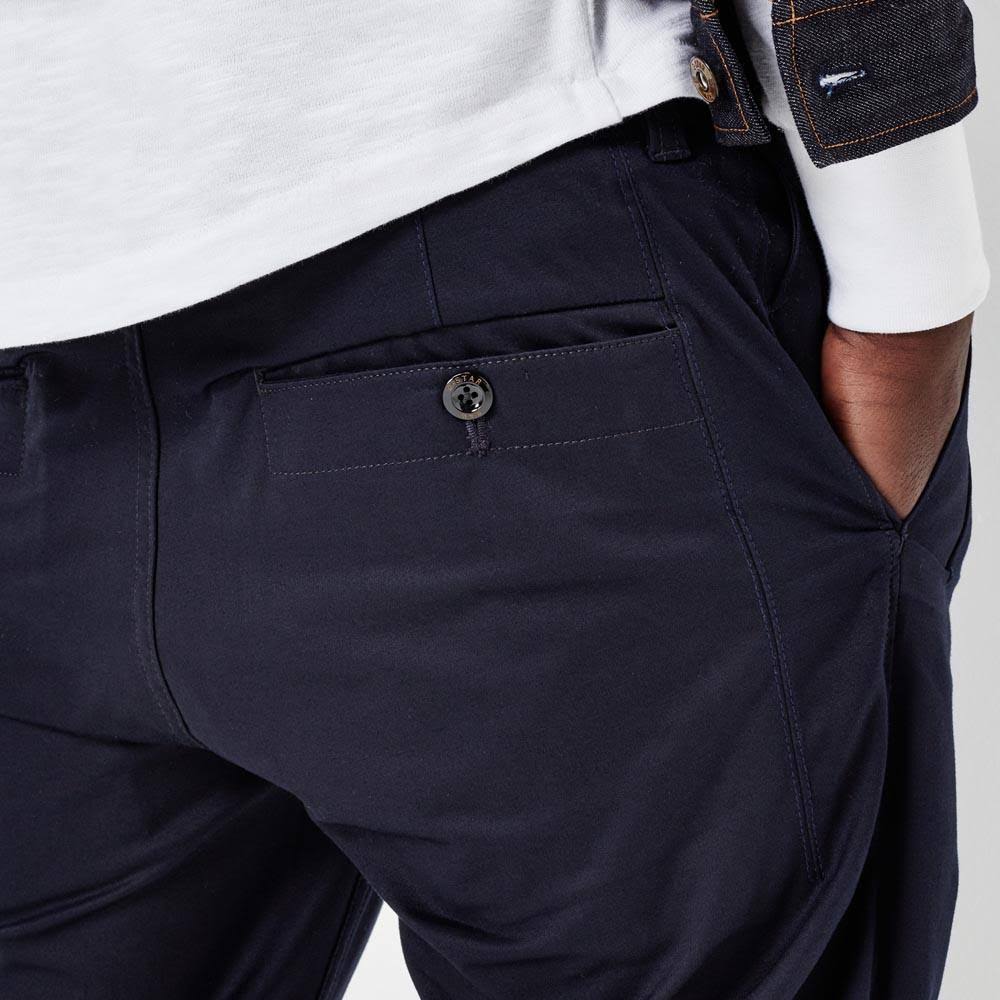 Blue Slim Chinos M9599