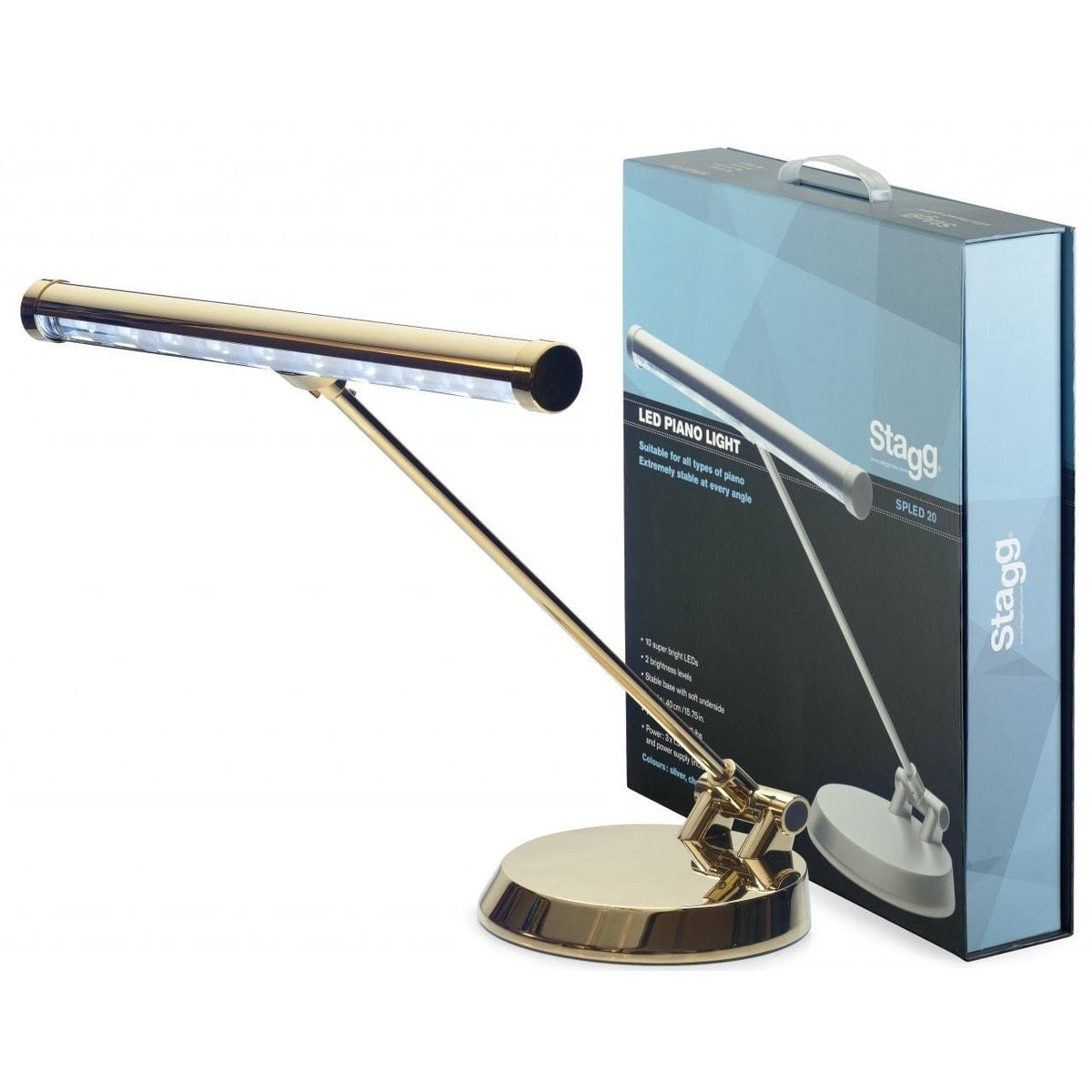 Gold LED Lamp for Piano Desk E140