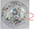 2 Pcs Glitter Confetti Inflatable Beach Balls with Air Pump P502