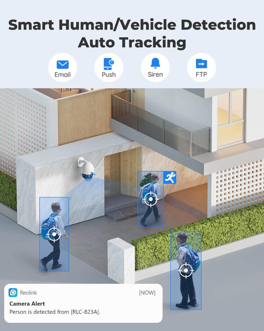 4K PTZ Outdoor Camera with 5X Optical Zoom Auto Tracking U9685