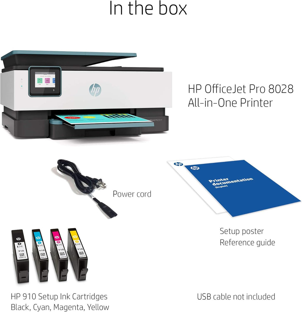 HP OfficeJet Pro 80 28 All-in-One Wireless Color Inkjet Printer, Blue X12325