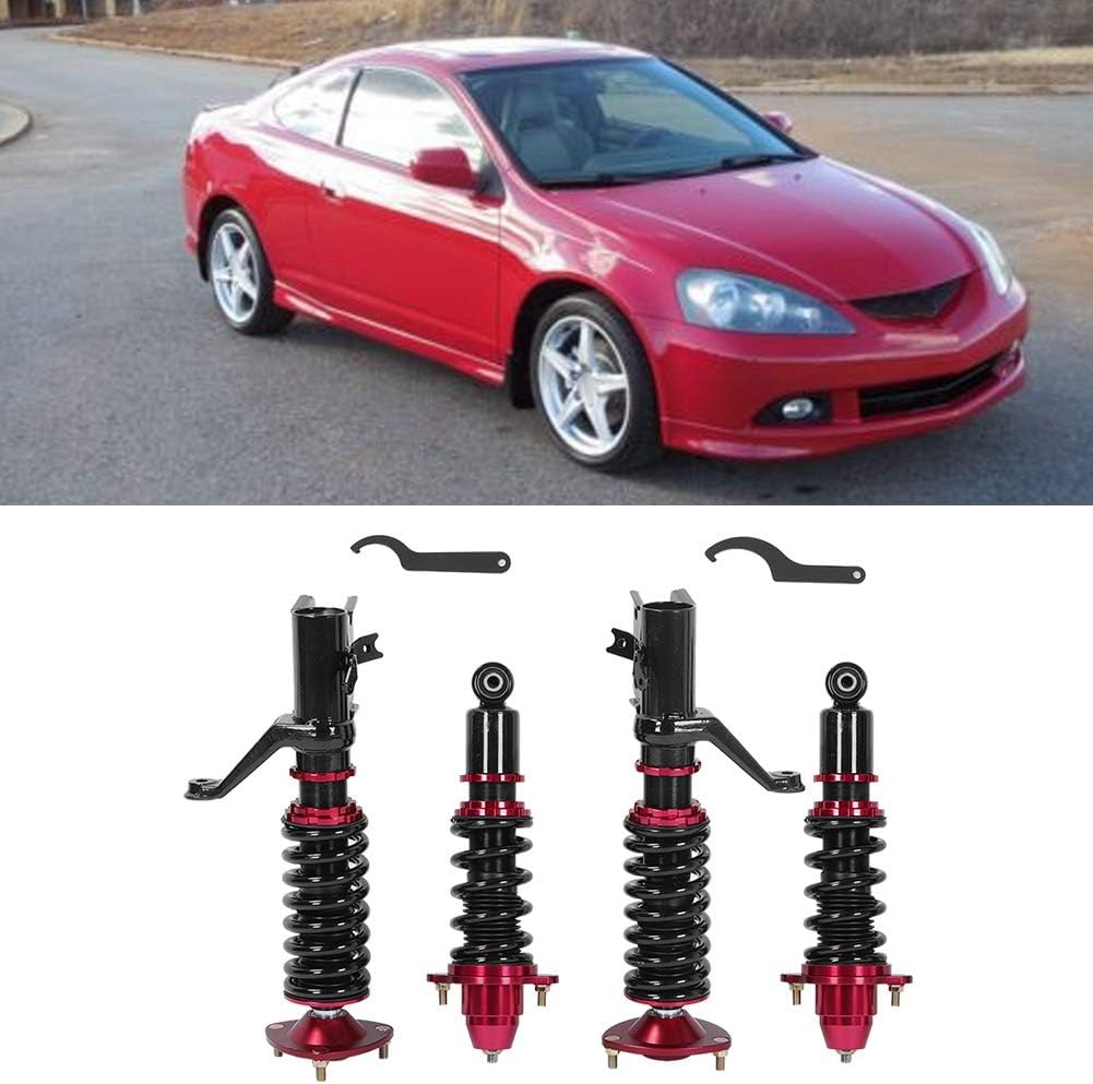 2 Front + 2 Rear Metal Damper Strut Coilover Suspension Kit S60818