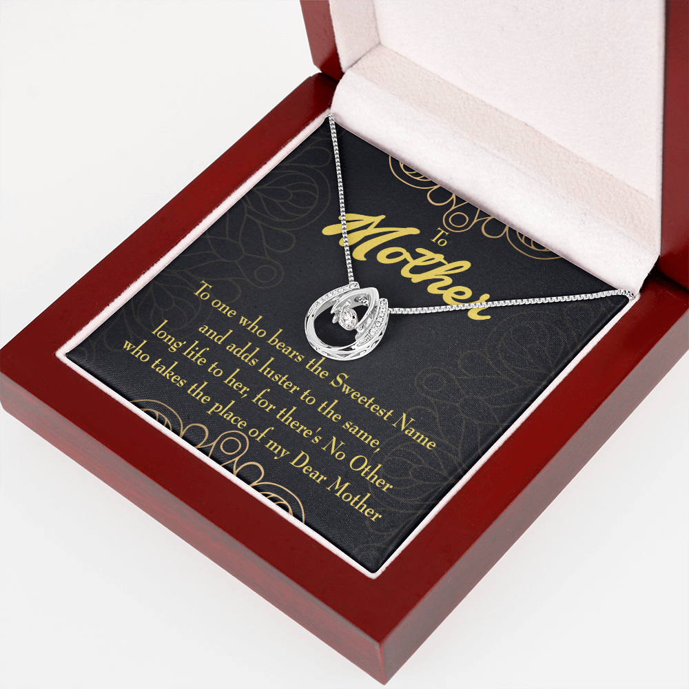 Lucky Horseshoe Necklace with CZ Crystals Q90440