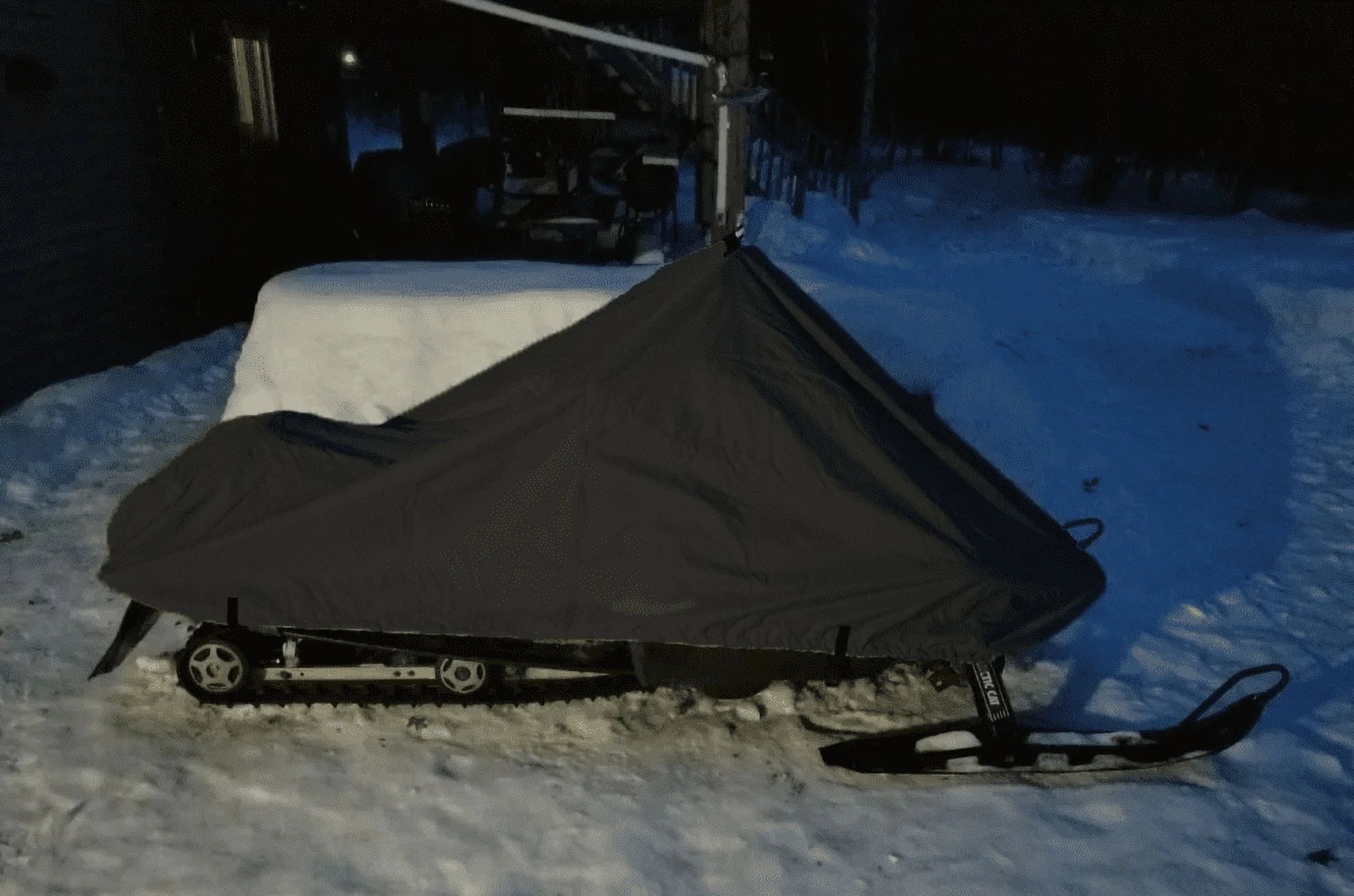 200 Denier All Black Snowmobile Cover M43982
