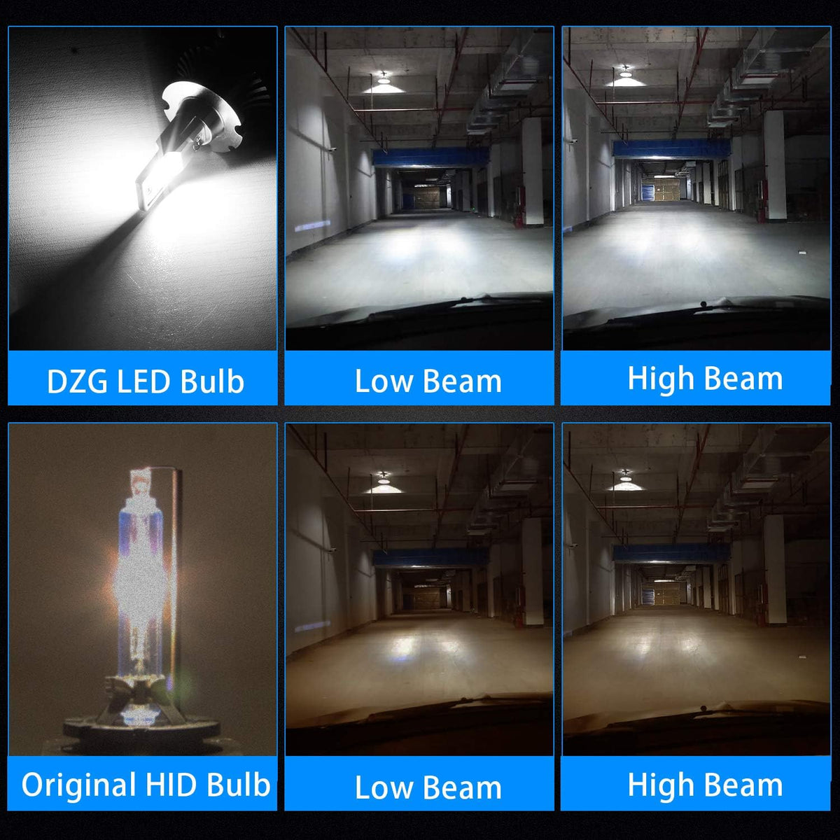 D4S D4R LED Headlight Bulb 35W 8400LM 6000K White, 1 Pair Pack of 2 G80270