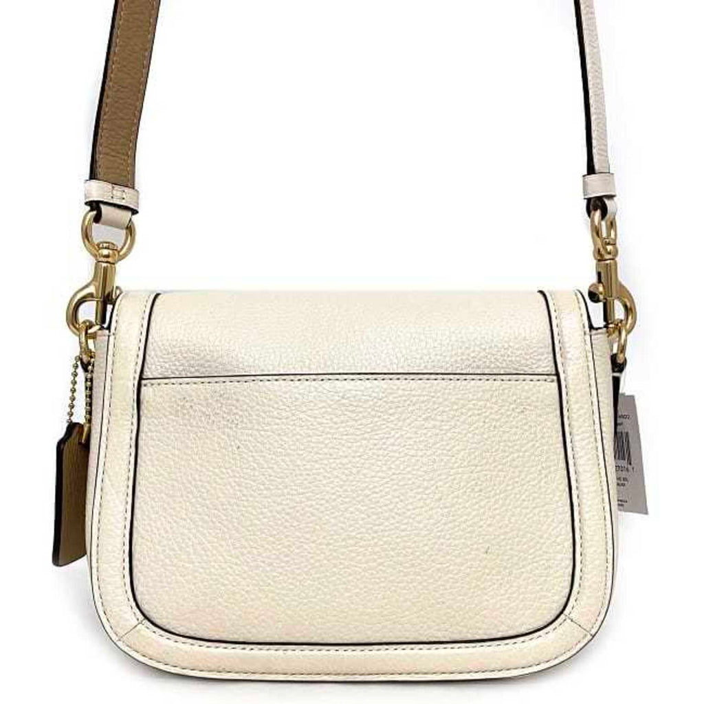 White Leather Shoulder Bag I257392