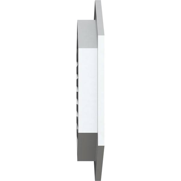 24 inchw x 22 inchh Vertical Peaked Gable Vent with 1 inch PVC Gable Vent L976
