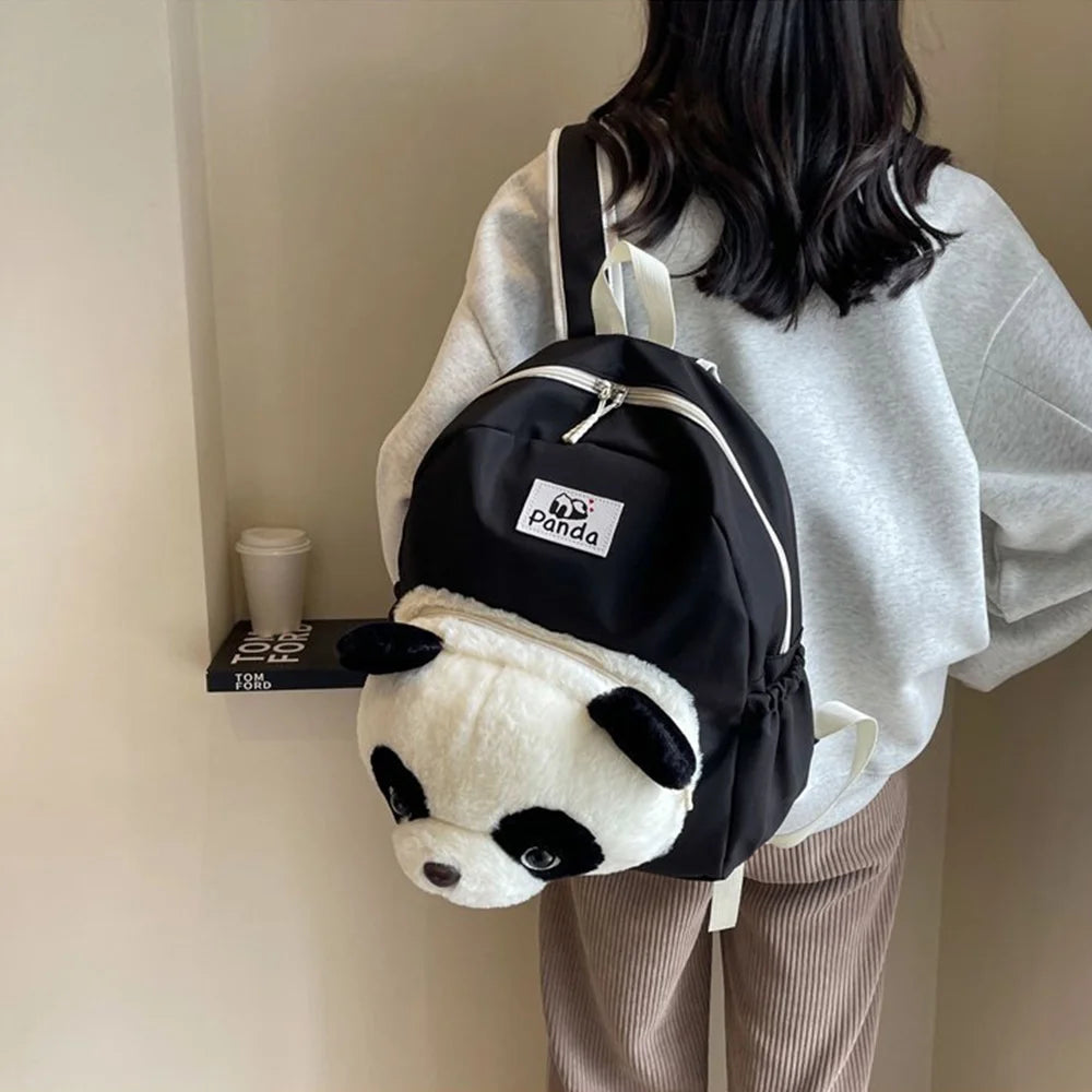 Oxford Cloth Panda Backpack School Bag I7234