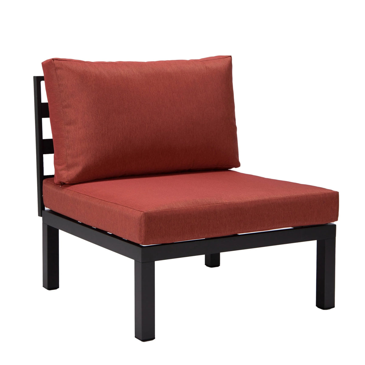 Red Modular Patio Sectional Set with Cushions O298