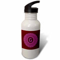 Pink and Magenta 21 oz Sports Water Bottle O653015