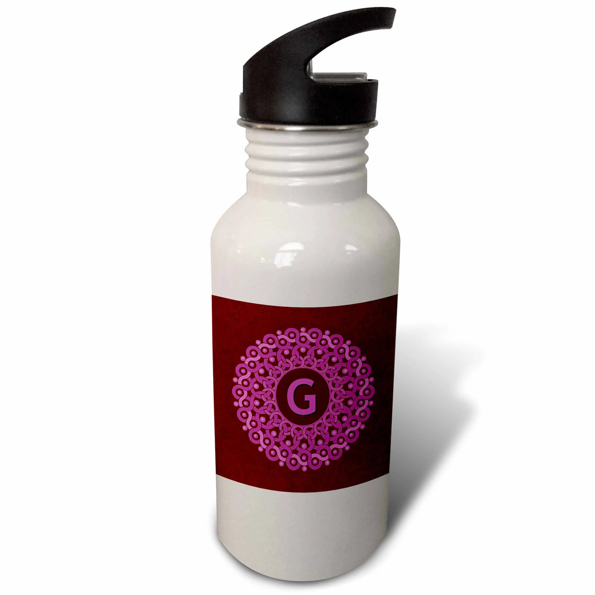 Pink and Magenta 21 oz Sports Water Bottle O653015