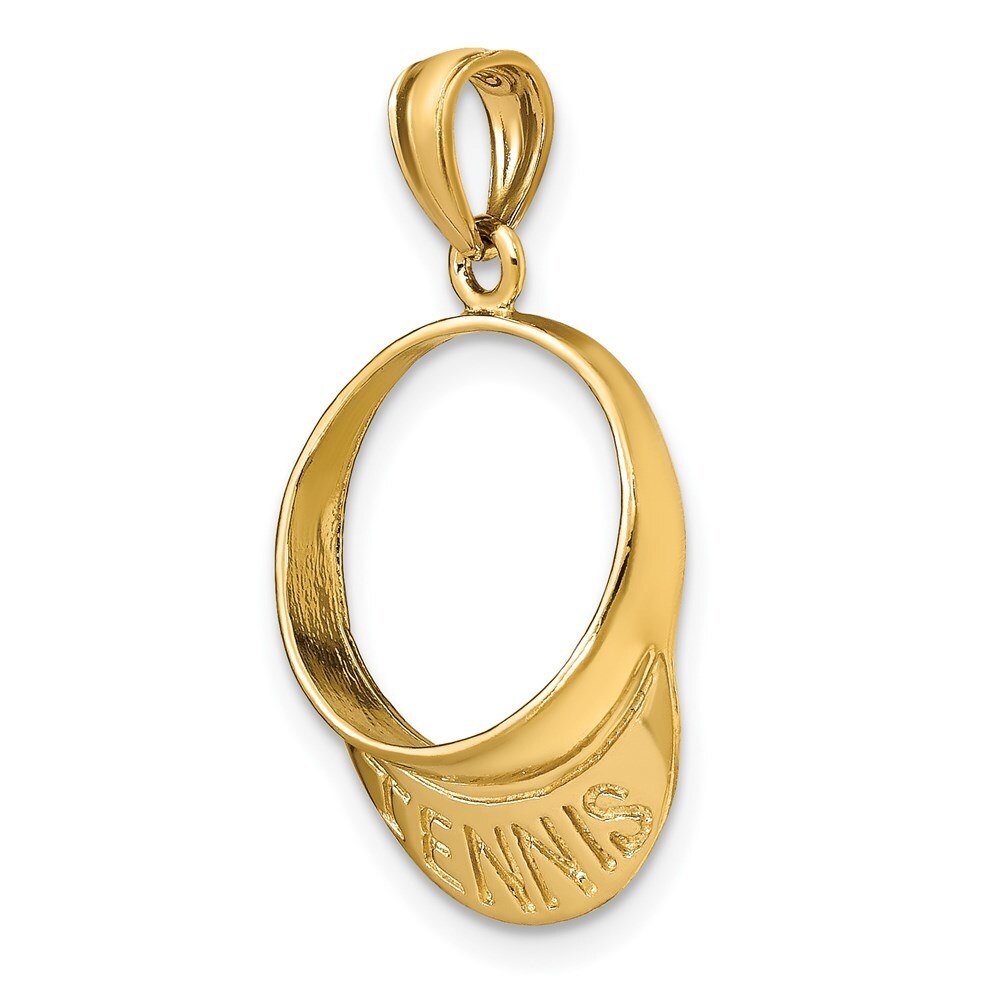 14k Yellow Gold Tennis Visor Pendant S55172