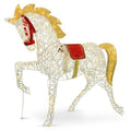 Pre-Lit Carnival Horse Lighted Display V21873