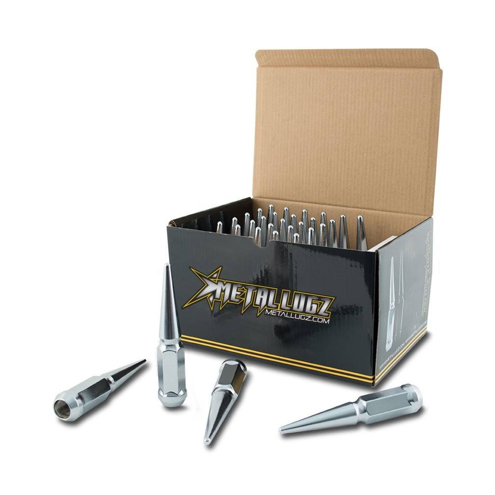 Chrome 24 Lugs Spike Kit with 1 Key R38970