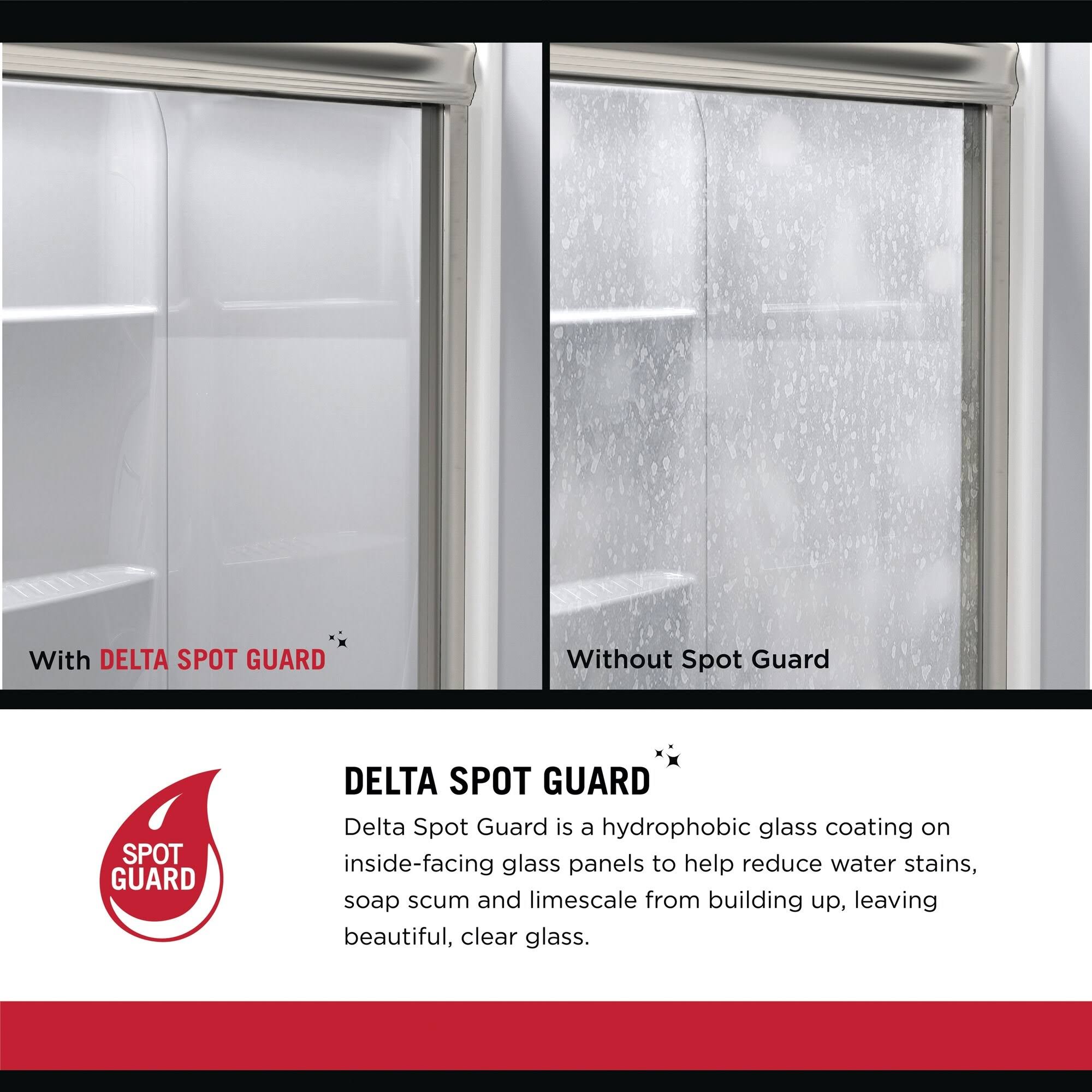Bronze Sliding Semi Frameless Shower Door O603