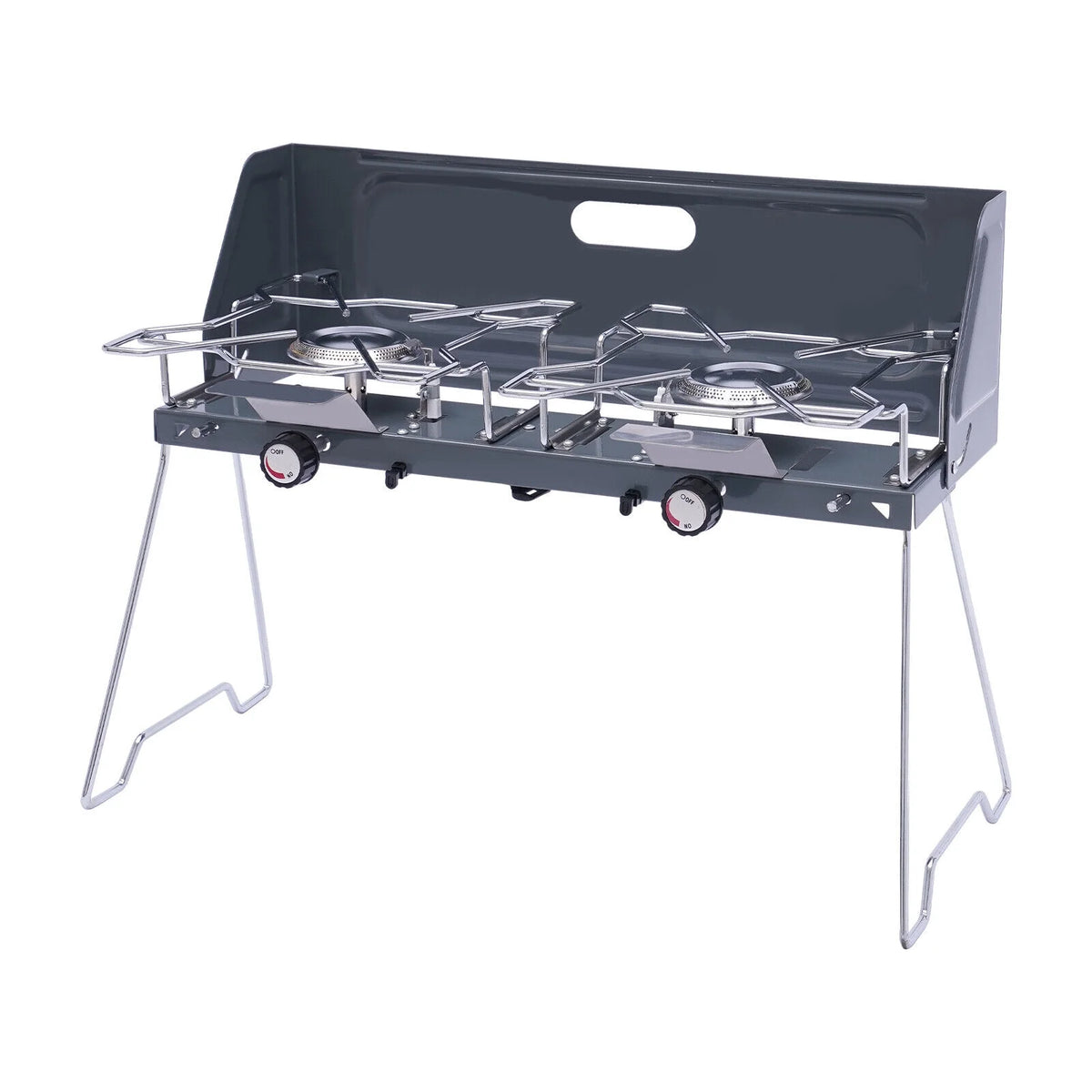 14inch 2 Burner Butane Gas Camping Stove Cooktop S6125